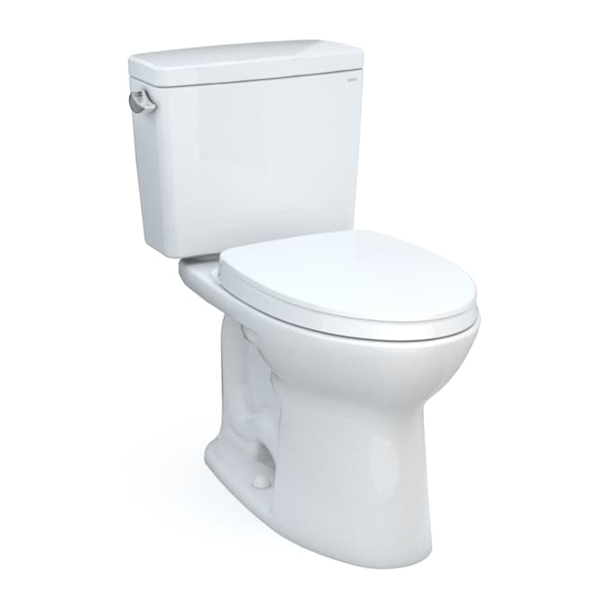 TOTO Drake Cotton Elongated Chair Height 2-piece Soft Close Toilet 12-in Rough-In 1.6-GPF