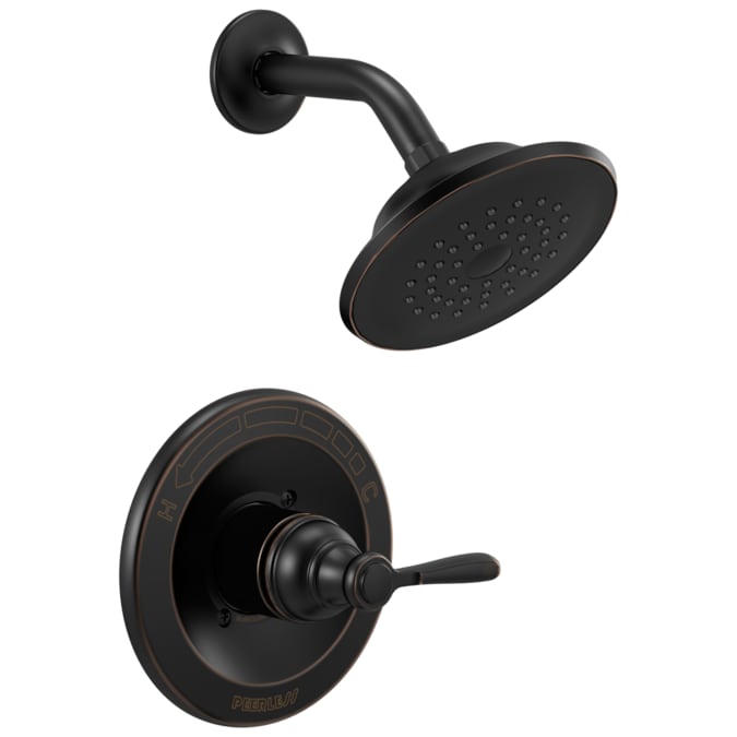 Delta Elmhurst Oil Rubbed Bronze 1-handle Single Function Round Bathtub and Shower Faucet