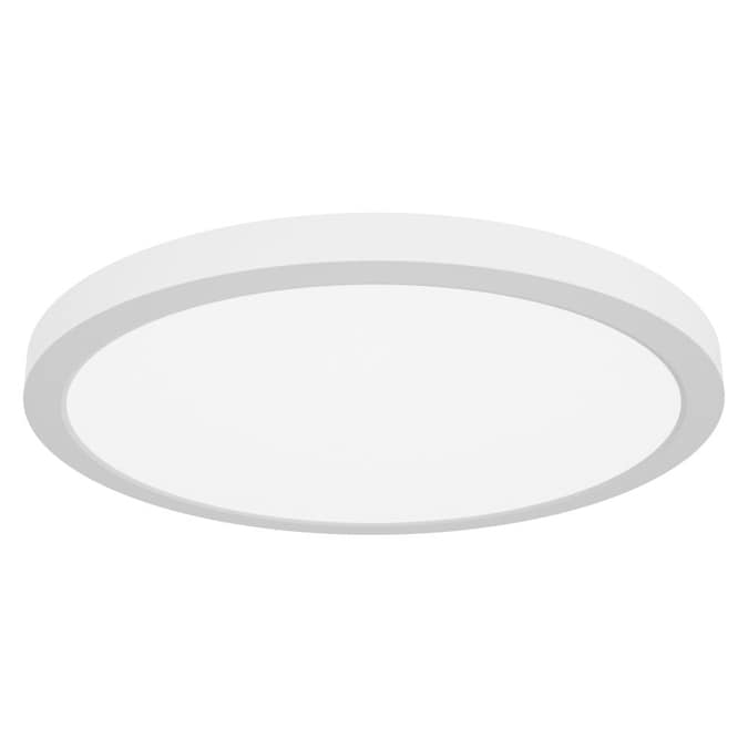 Access Lighting ModPLUS 1-Light 16-in Gloss White LED Flush Mount Light