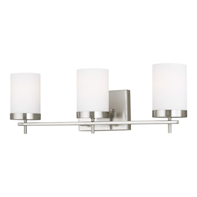 Generation Lighting Zire 24-in 3-Light Brushed Nickel LED Modern/Contemporary Vanity Light