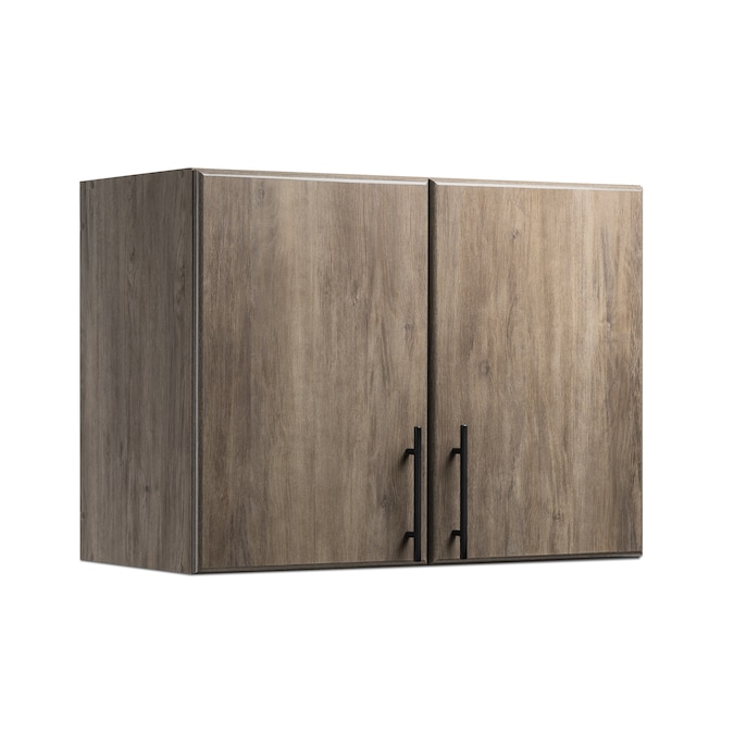 Prepac Elite 32-in W x 24-in H Wood Composite Drifted Gray Wall-mount Utility Storage Cabinet