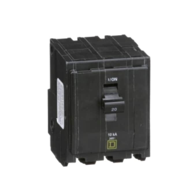 Square D QO 20-amp 3-Pole Standard Trip Circuit Breaker