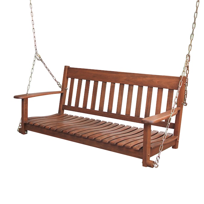Cambridge Casual Thames 2-person Natural Brown Wood Outdoor Swing