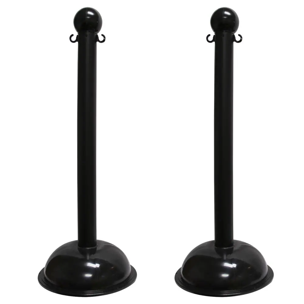 Black Heavy Duty Stanchion (2 Pack)