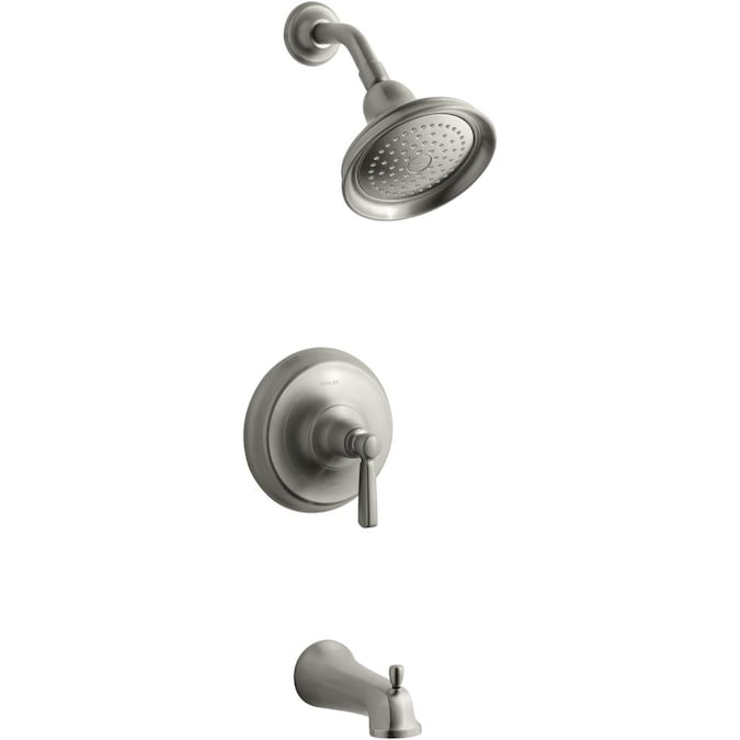 ER Bancroft Brushed Nickel 1-handle Single Function Bathtub and Shower Faucet (Valve Not Included)