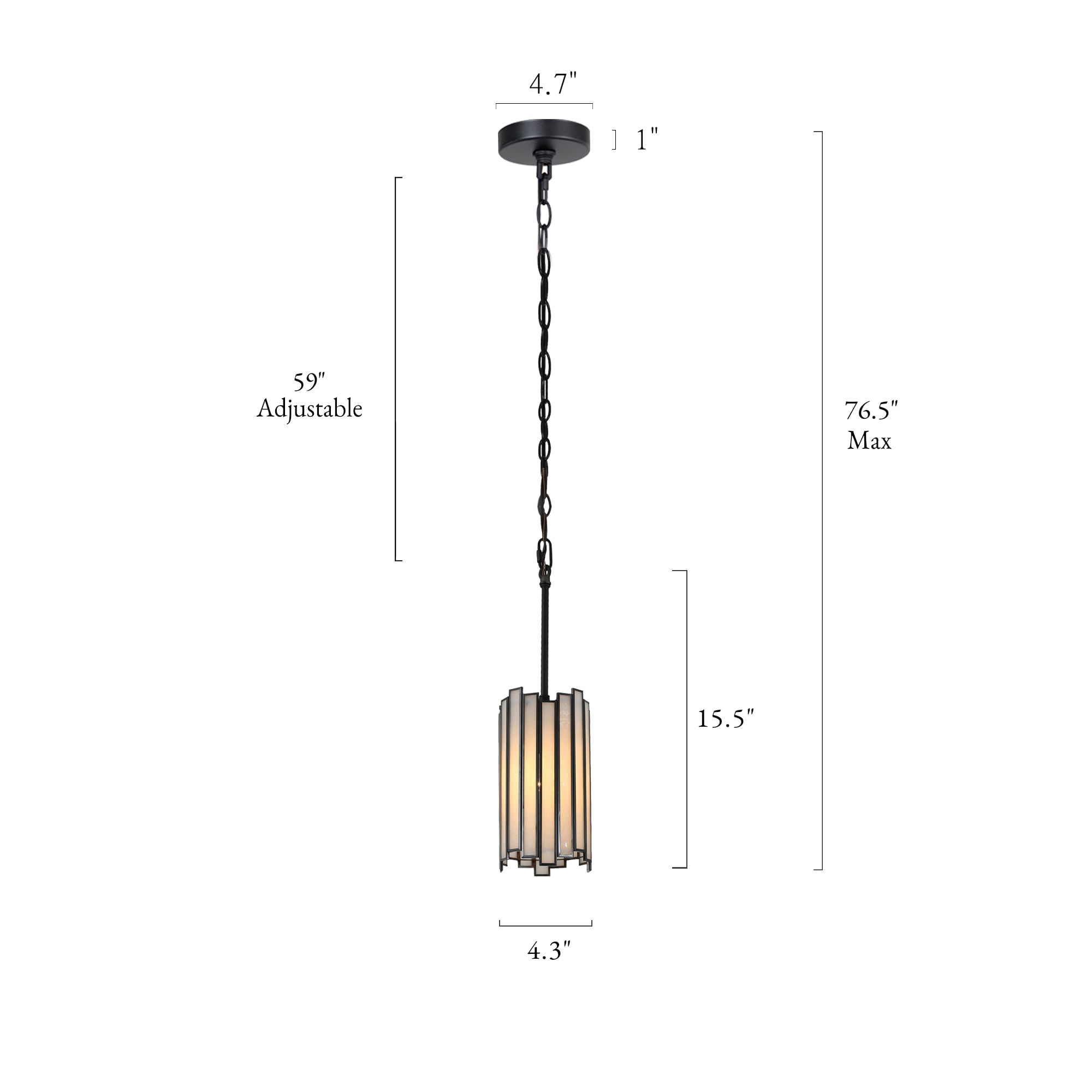 Hemaaolay 1 -Light Matte Black and White Art Glass Modern/contemporary Art glass Geometric Mini Hanging Pendant light - Image 7