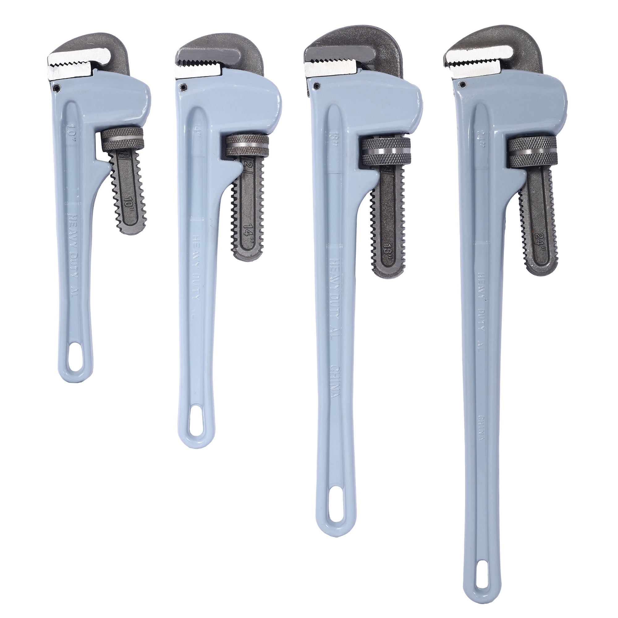 4 -Piece 14-in Aluminum Pipe Wrench Set