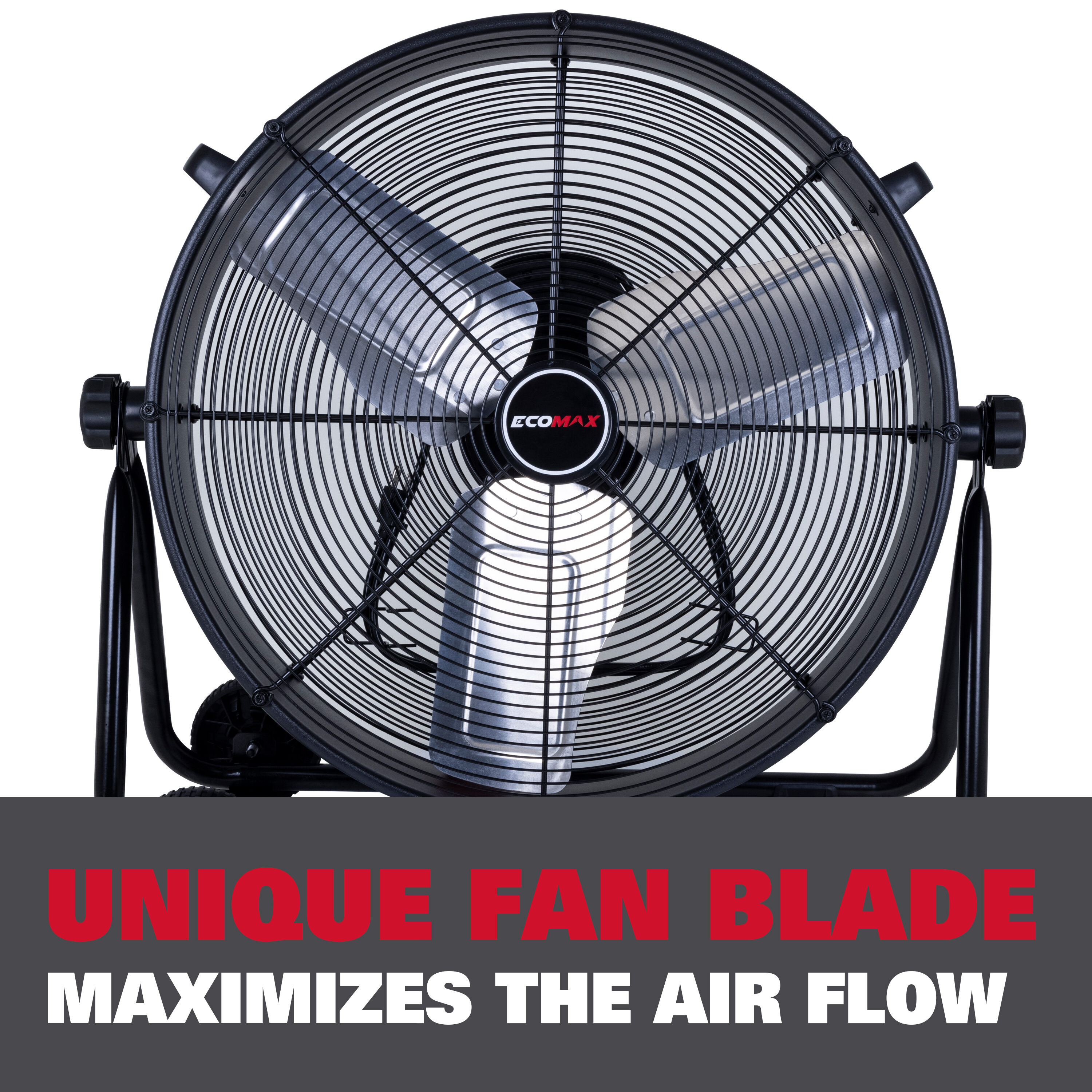 24-in 120 -Volt 3 -Speed High Velocity Indoor/Outdoor Black Industrial Fan - Image 5