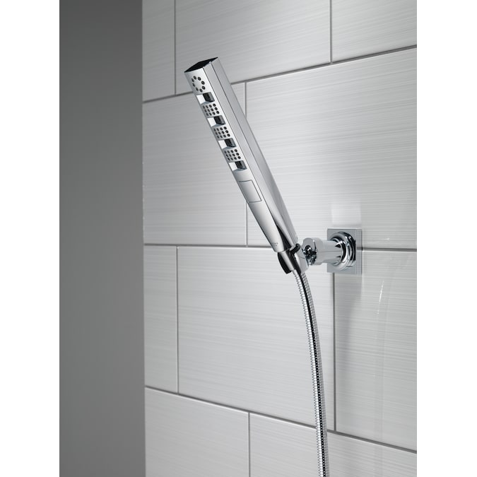 Delta Tetra Lumicoat Chrome 11.31-in Rectangle Handheld Shower Head 1.75-GPM (6.6-LPM) - Image 12