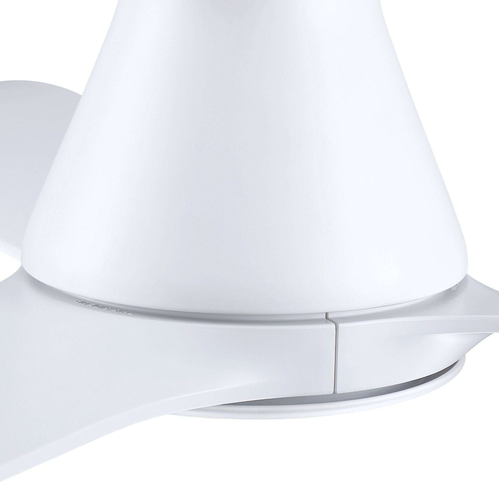 52-in Flush Mount White with White Blades Chandelier Ceiling Fan With Light - Remote Included ( 3 -Blade ) - Image 14