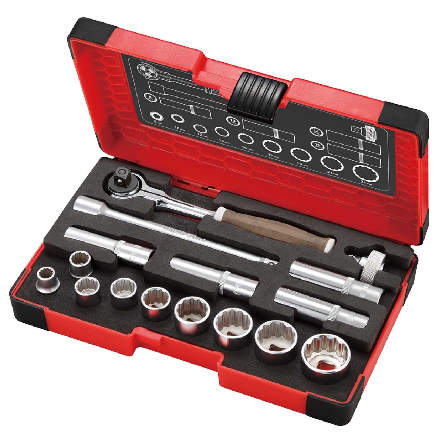 3/8-in Drive Metric 10mm Deep Socket Set 16 -Pieces