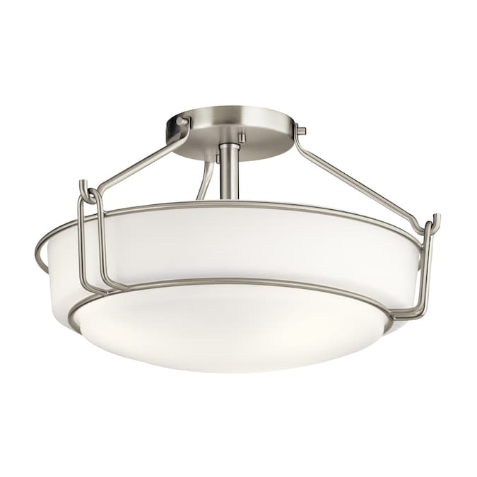 Kichler Alkire 1-Light Brushed Nickel Semi mount light
