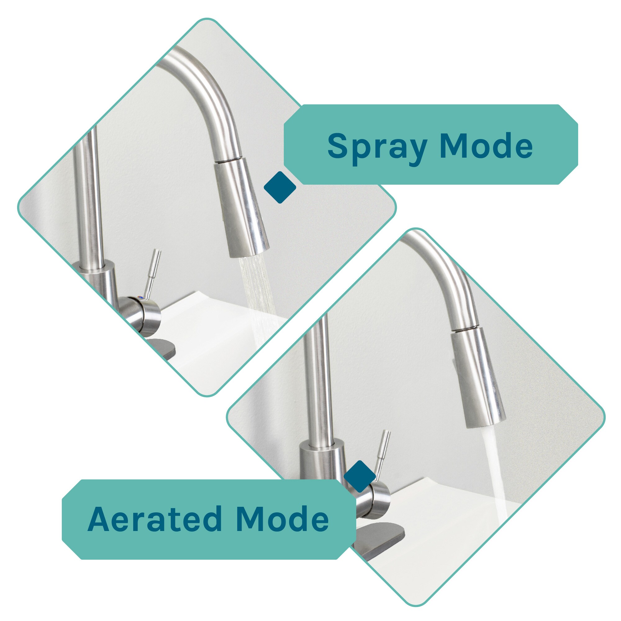 22.875-in x 23.5-in 1 -Basin White Freestanding Utility tub with Drain with Faucet - Image 3