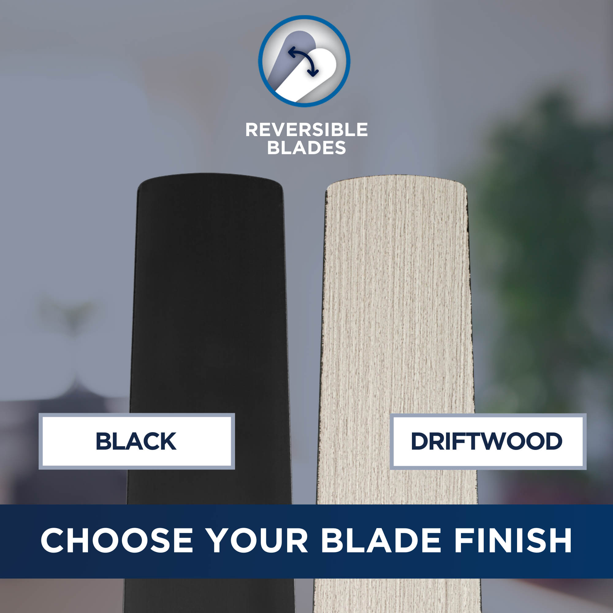 Flanagan III 52-in Color-Changing Integrated LED Outdoor Matte Black with Black/Driftwood Blades Ceiling Fan With Light - Remote Included ( 5 -Blade ) - Image 8