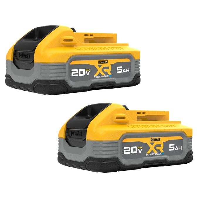 DEWALT XR POWERSTACK 20-V 2-Pack Lithium-ion Battery (5 Ah)