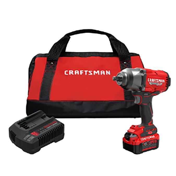 CRAFTSMAN V20 RP 20-volt Max Variable Brushless 1/2-in Drive Cordless Impact Wrench (Battery Included)
