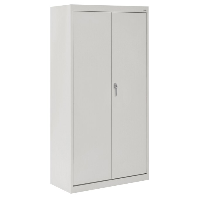 Sandusky 30-in W x 66-in H x 18-in D Freestanding Steel Garage Cabinet in Gray