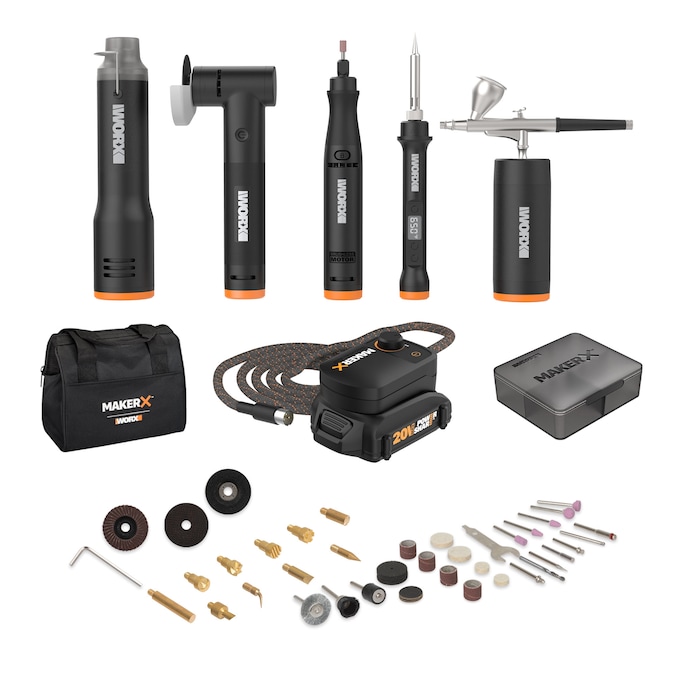 WORX MakerX Variable Cordless 20-volt Max Crafting Rotary Tool Kit