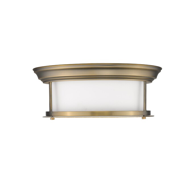 Z-Lite Sonna 1-Light Antique Brass Flush Mount Light - Image 5