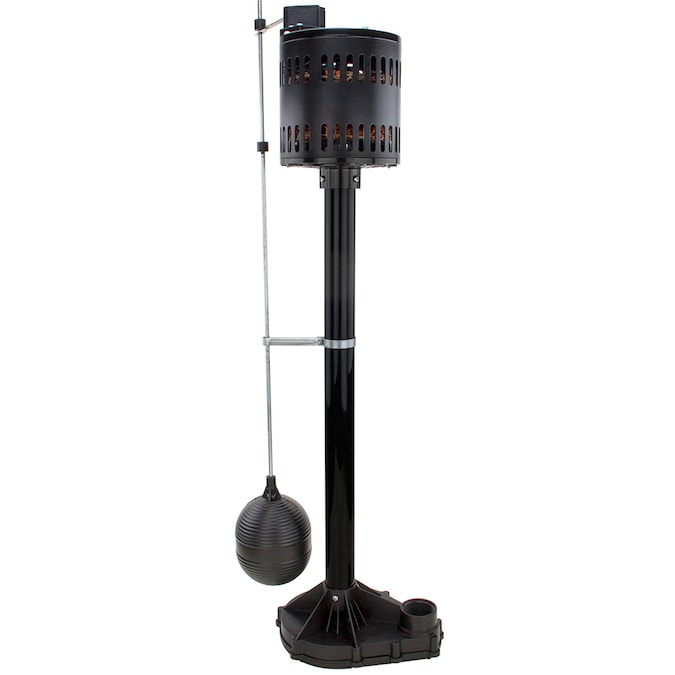 Utilitech 1/3-HP 58-GPM Thermoplastic Pedestal Sump Pump