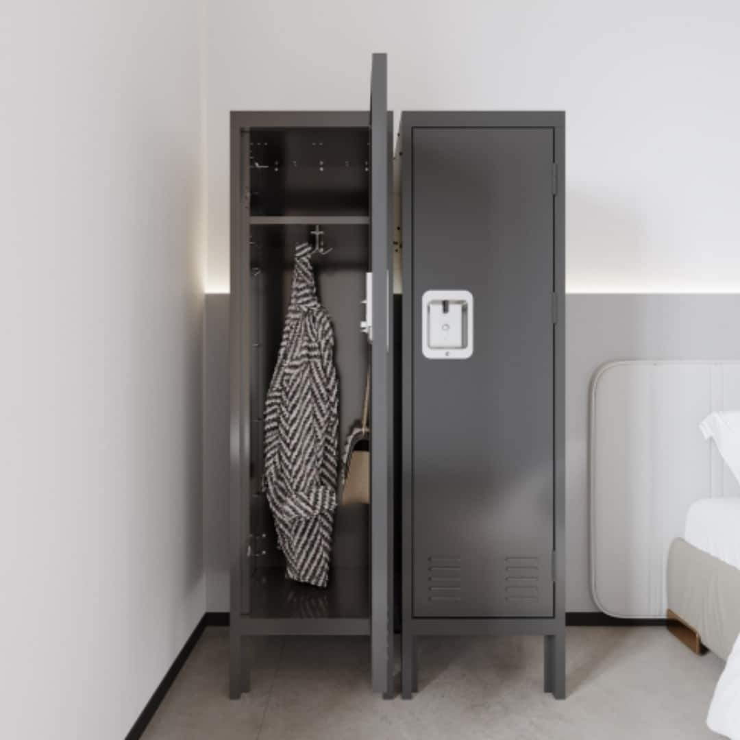 14.96-Inches W x 54.06-Inches H Steel Gray Freestanding Utility Storage Cabinet