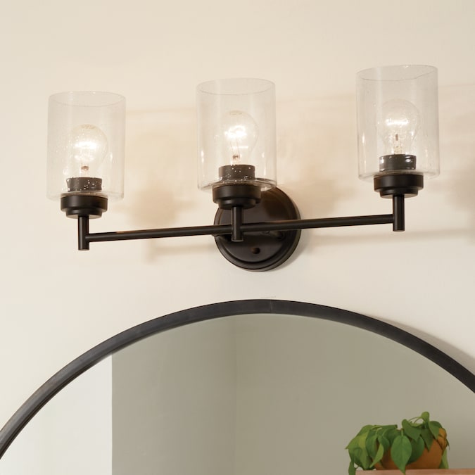 Kichler Winslow 21.5-in 3-Light Black Modern/Contemporary Vanity Light