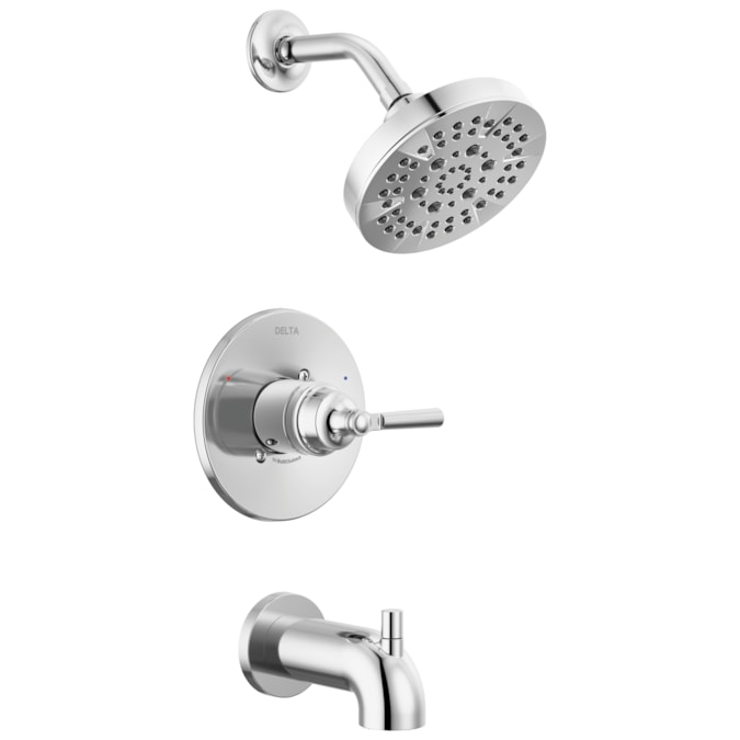 Delta Saylor Chrome 1-handle Multi-function Round Bathtub and Shower Faucet