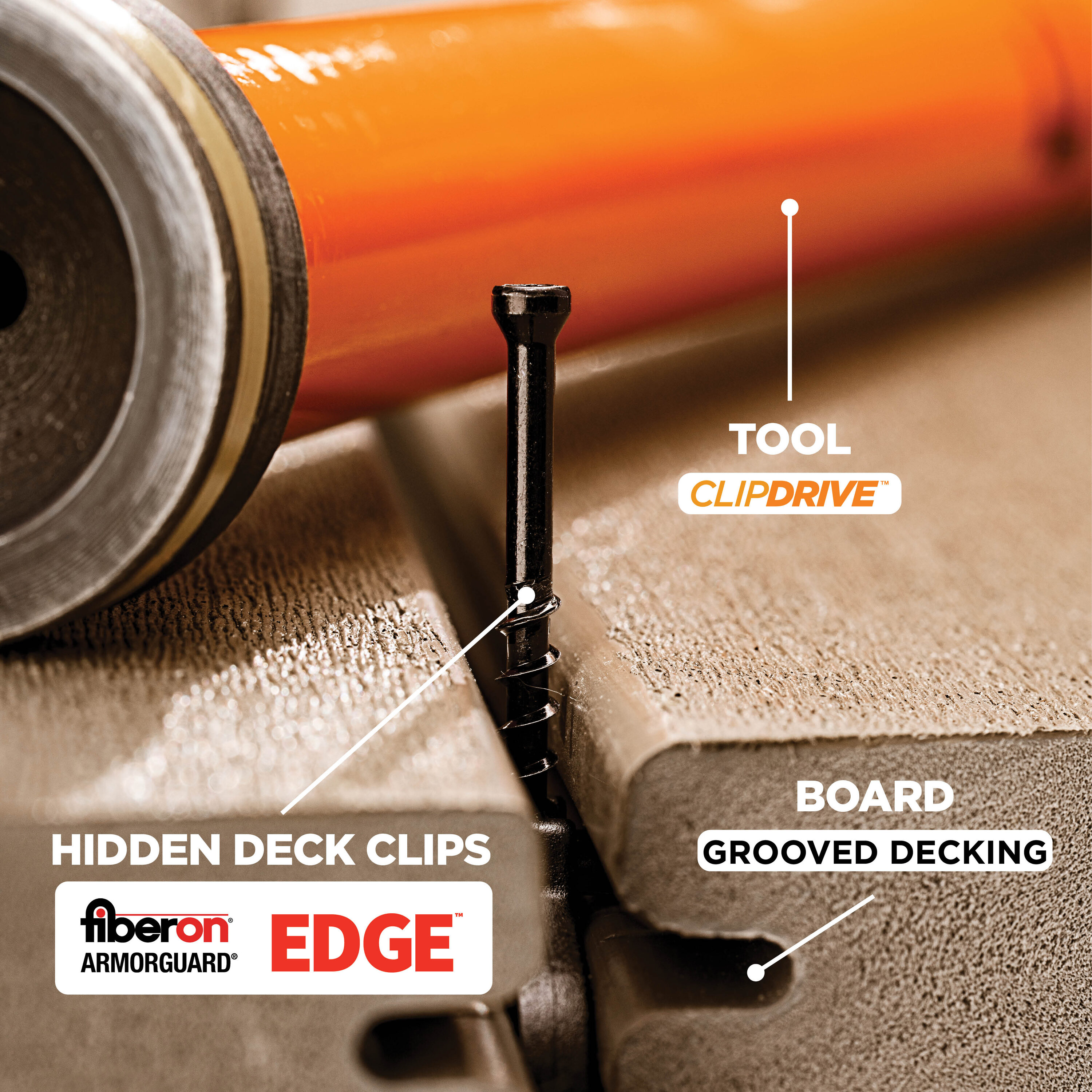 ClipDRIVE Stand-Up Decking Tool for Edge Hidden Deck Clips Drill guide - Image 11