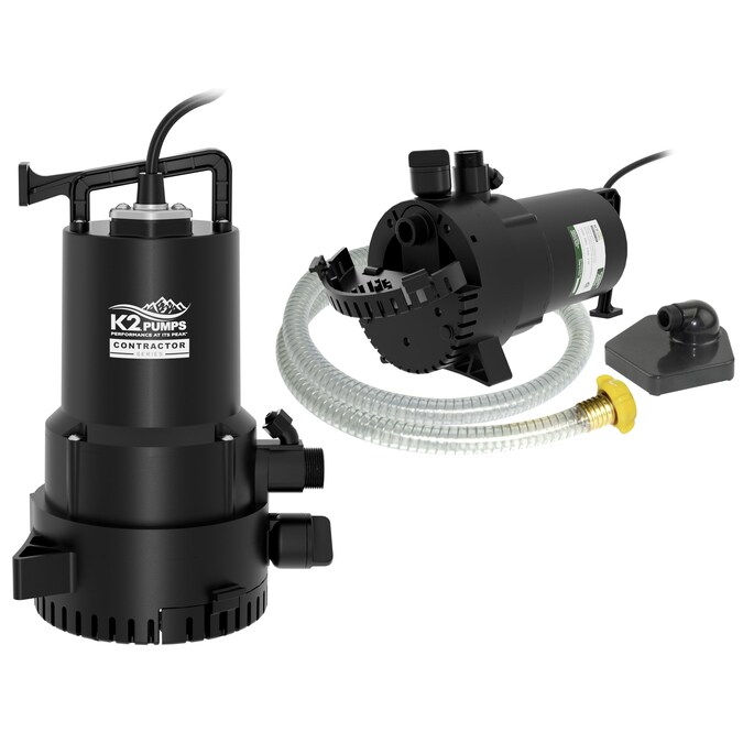 K2 Pumps 1/4-HP 115-Volt 27-GPM Thermoplastic Submersible Utility Pump
