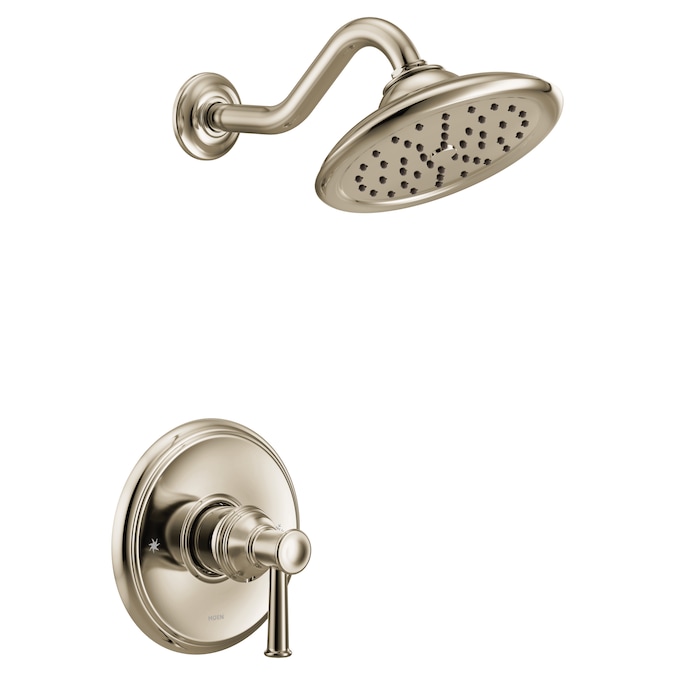 Moen Belfield Polished Nickel 1-handle Single Function Round Shower Faucet