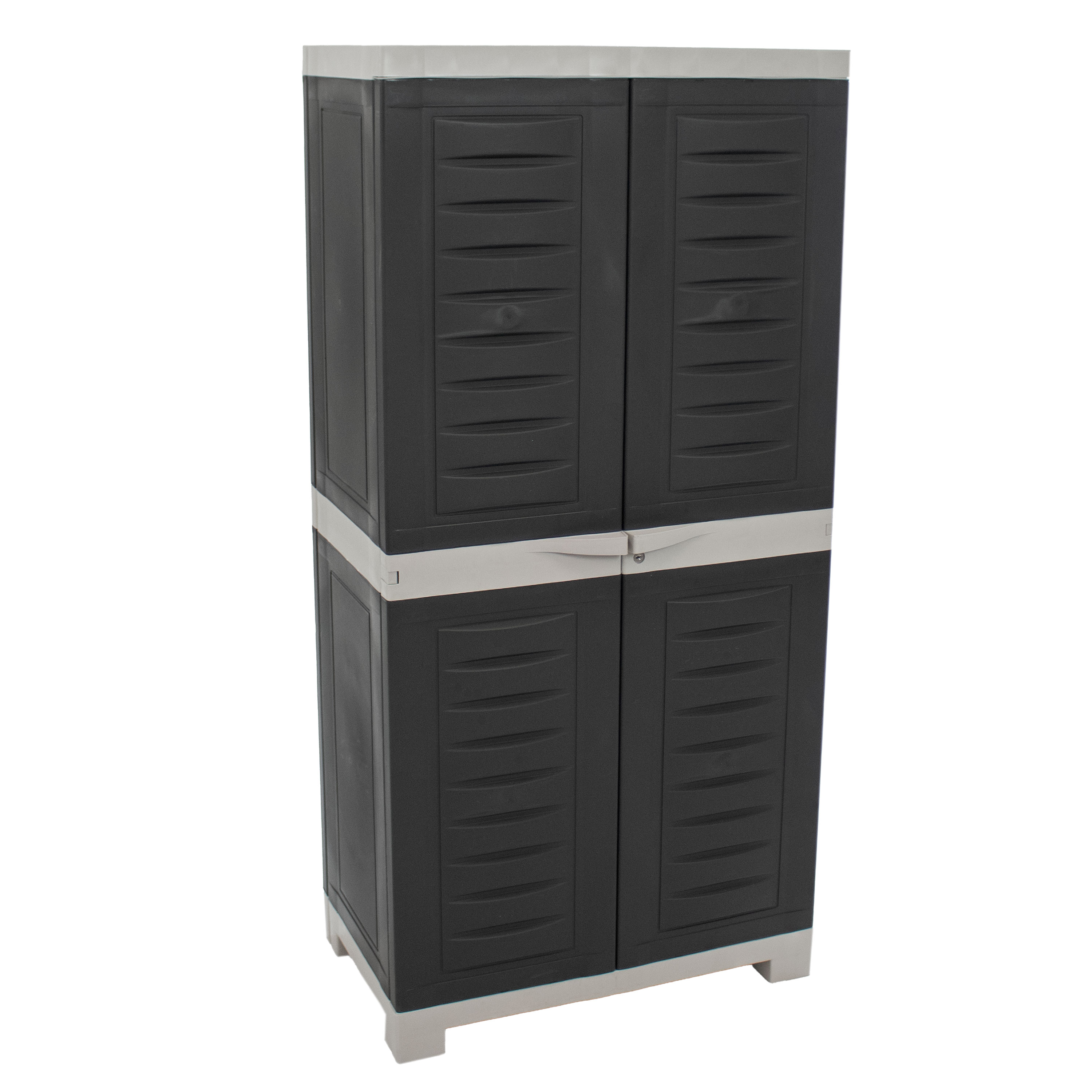 23.5-in W x 48.75-in H Plastic Gray Freestanding Utility Storage Cabinet