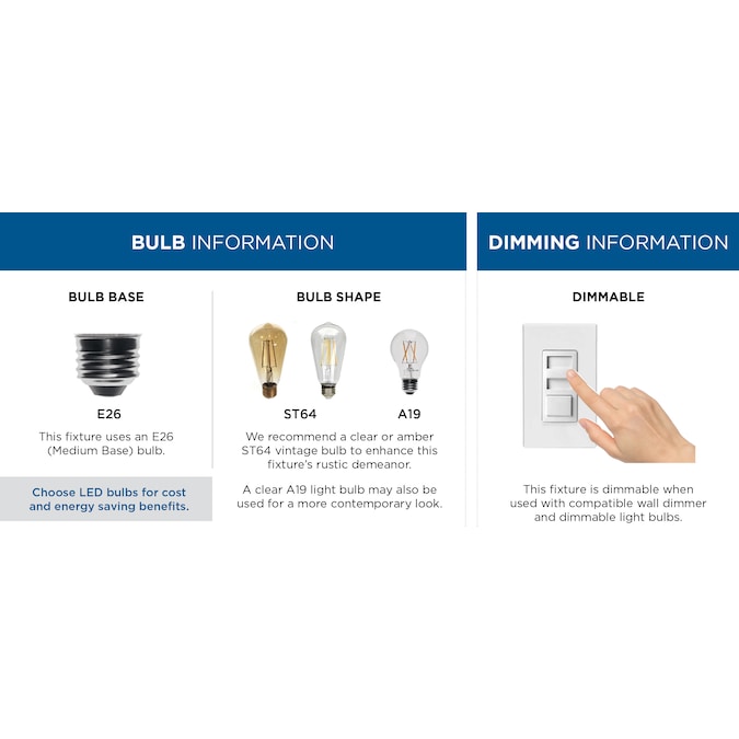 Progress Lighting Gulliver 3-Light 17-in Black Semi Flush Mount Light - Image 12