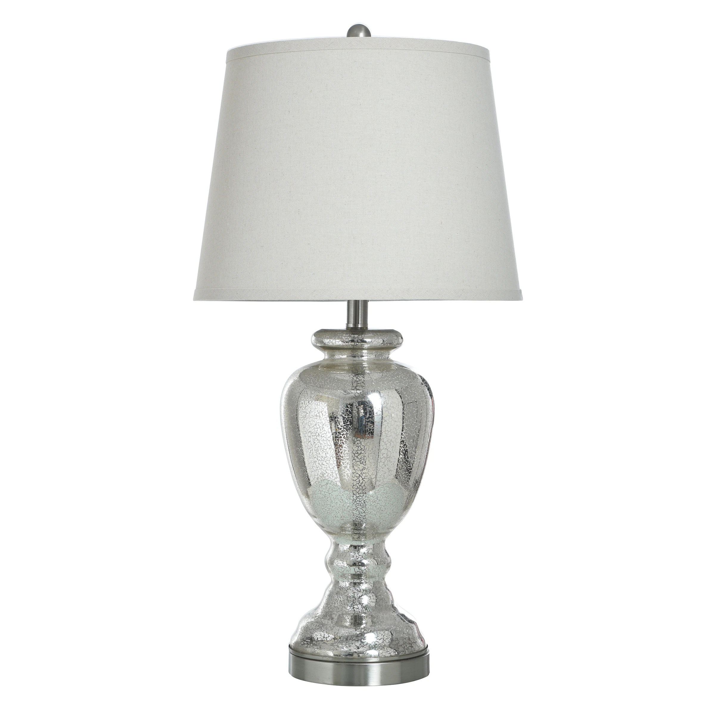 30-in Mercury 3-way Table Lamp with Fabric Shade