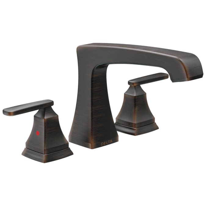 Delta Ashlyn Venetian Bronze 2-handle Deck-mount Roman High-arc Bathtub Faucet