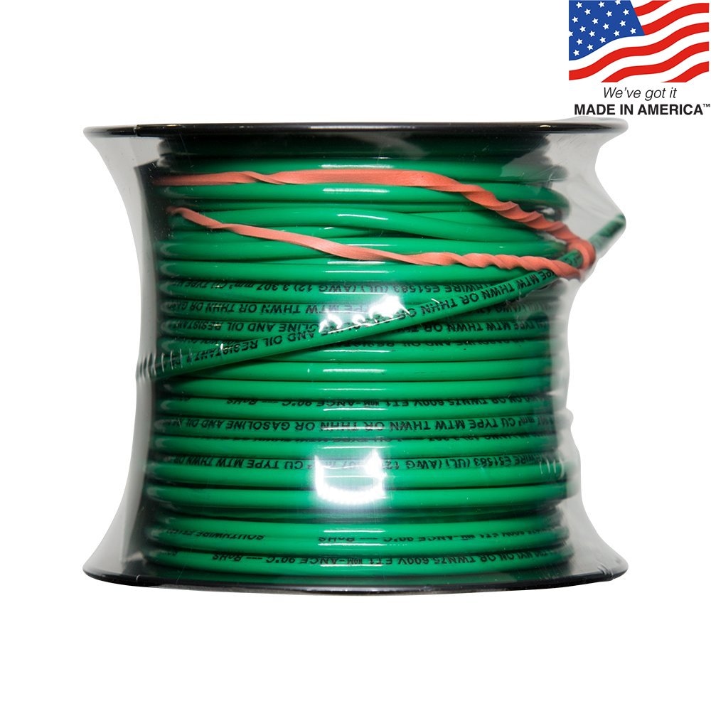 100-ft 12 -AWG Green Stranded Copper THHN wire ( By-the-roll ) - Image 3