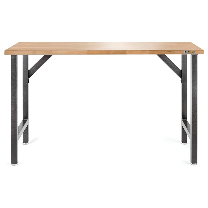 Gladiator Modular 66.5-in L x 38.75-in H Hammered Granite Hardwood Work Bench