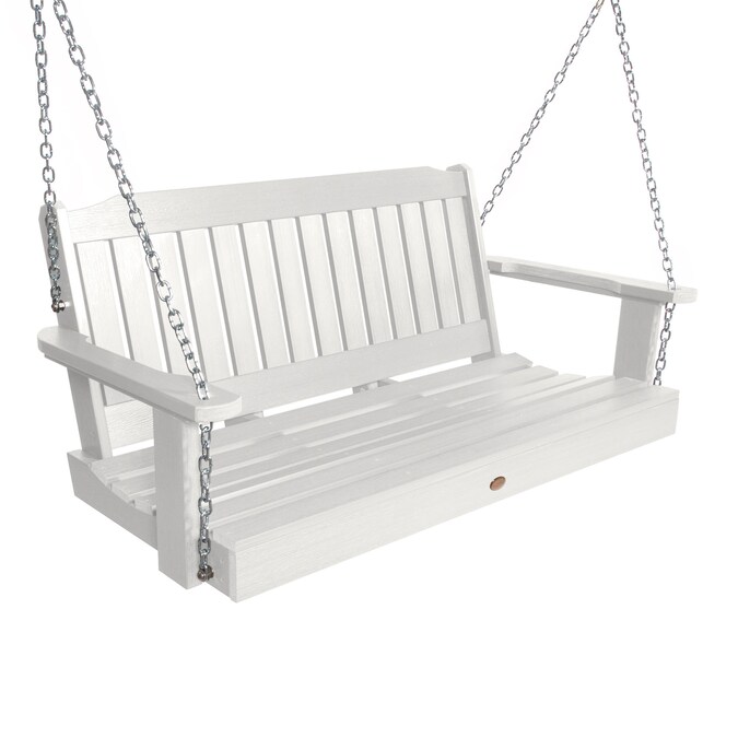 highwood The Lehigh 2-person White Recycled Plastic Outdoor Swing