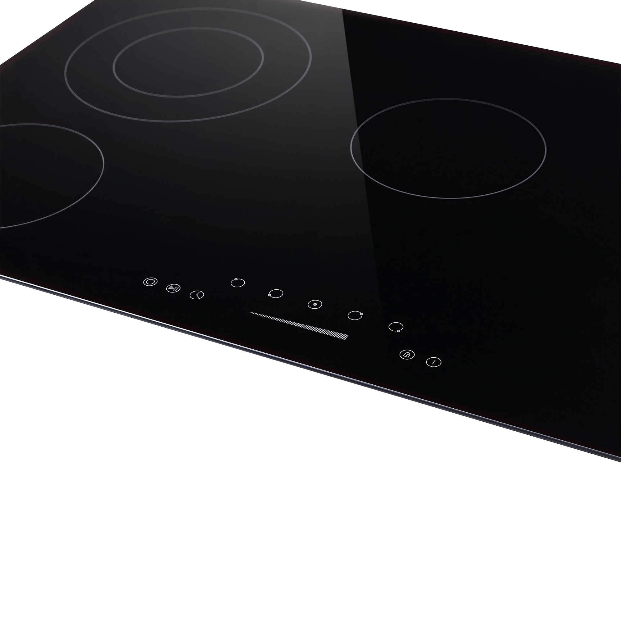 Electric Stove With Keep Warm Zone 36-in 5 burners Smooth Surface (Radiant) Black Electric Cooktop - Image 6
