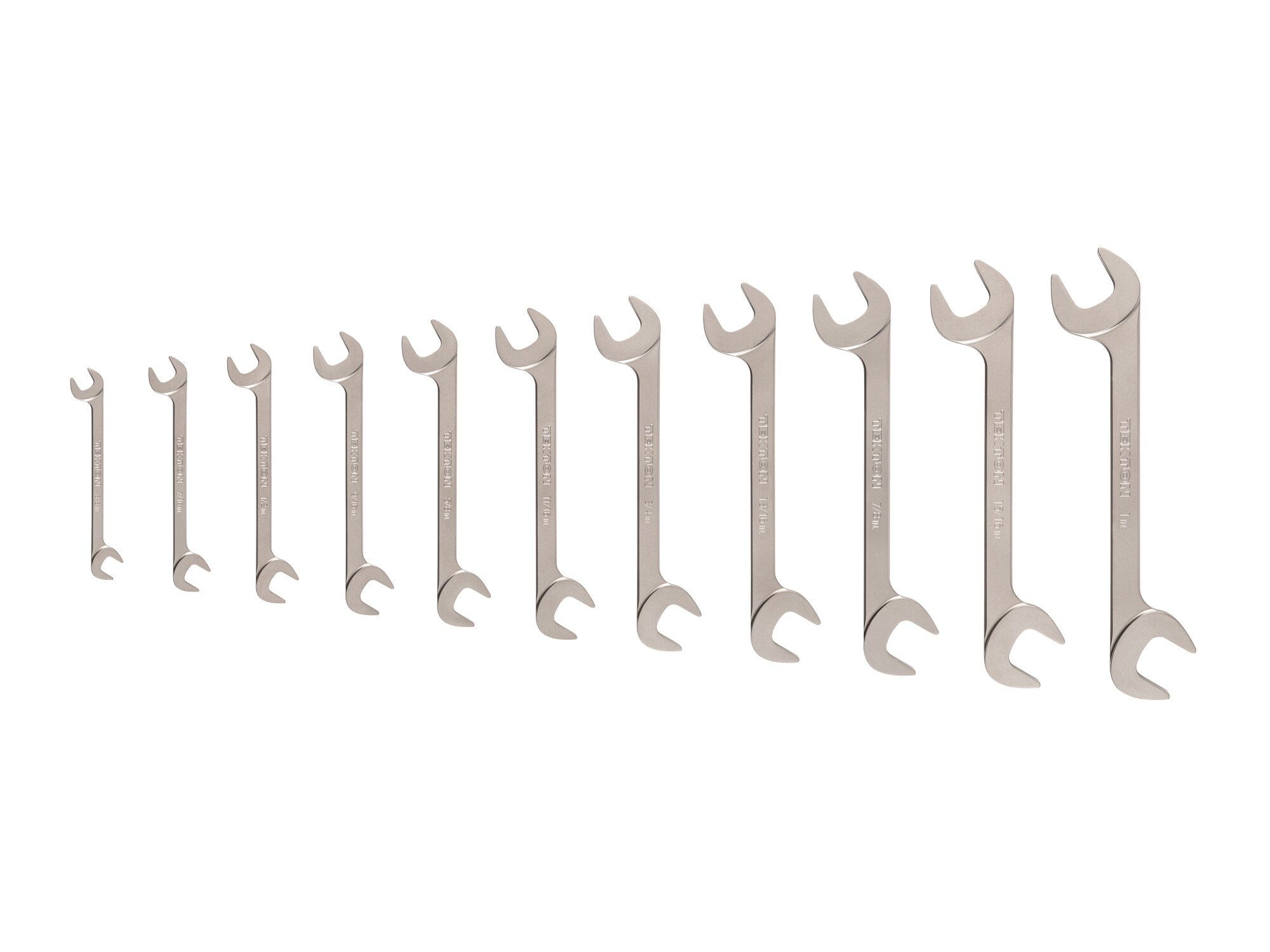 11 -Piece Set Standard (SAE) Angle Open end Wrench (no case)