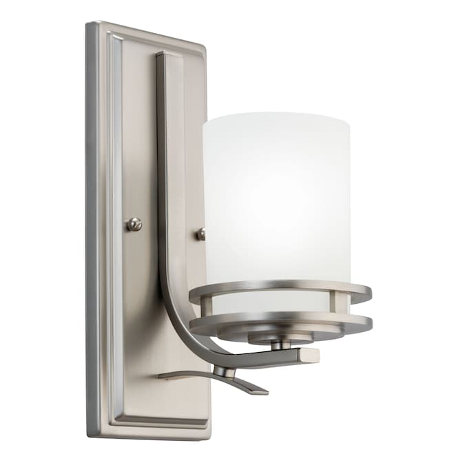 Kichler Hendrik 5.25-in 1-Light Brushed Nickel Modern/Contemporary Vanity Light