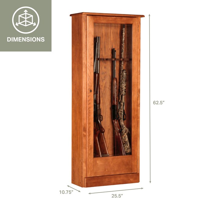 American Furniture Classics 10-Gun Keyed Gun Cabinet - Image 11