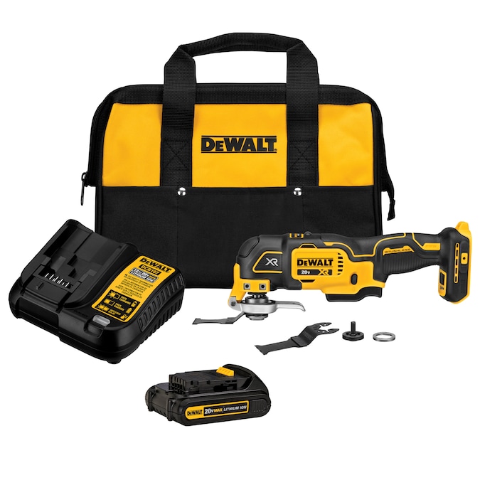 DEWALT XR 20-volt Max Cordless Brushless 3-speed 6-Piece Oscillating Multi-Tool Kit with Soft Case (1-Battery Included)