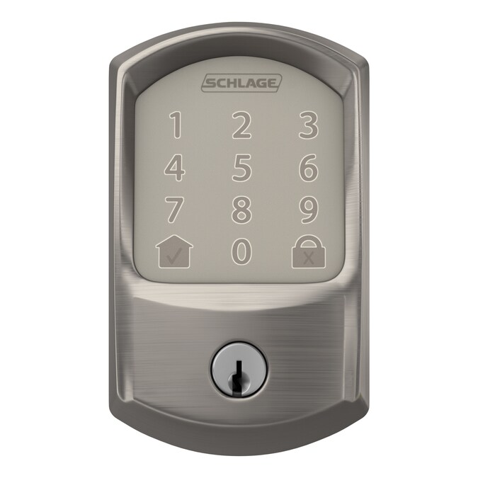 Schlage Encode Greenwich Satin Nickel Smart Lock Electronic Deadbolt with Wifi Bluetooth Touchscreen Keypad - Image 6