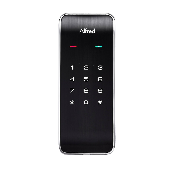 Alfred DB2 Chrome Smart Lock Electronic Deadbolt Bluetooth Touchscreen Keypad