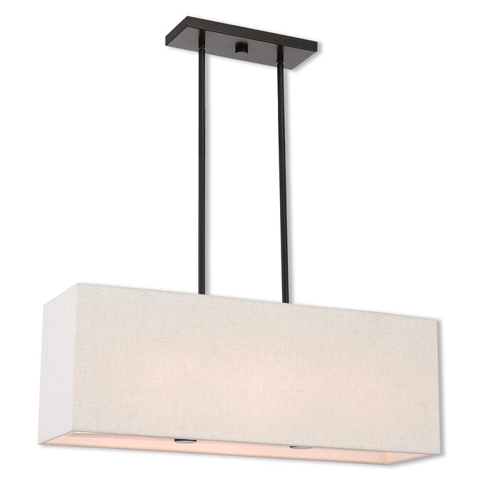 Livex Lighting Summit 3-Light Matte Bronze Modern/Contemporary Damp Rated Chandelier
