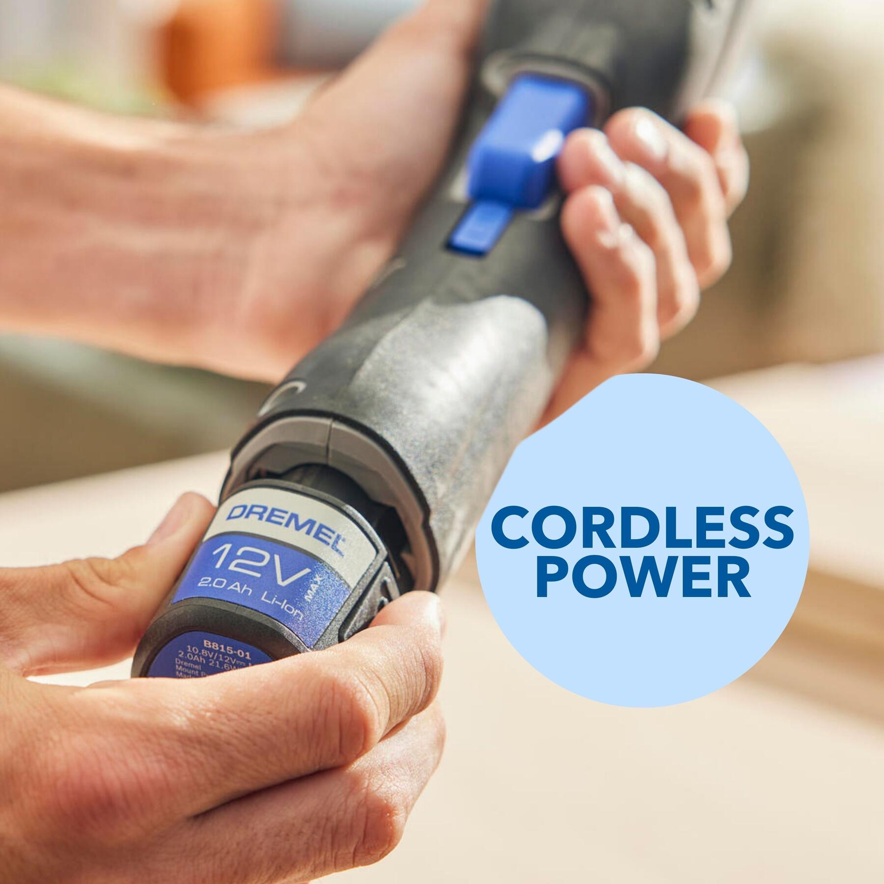 Blueprint 12-volt Cordless Brushless Variable speed 7 -Piece Oscillating Multi-Tool 1 -Batteries Included - Image 6