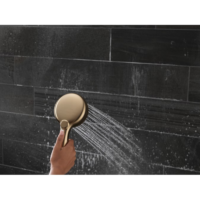 Delta ProClean Lumicoat Champagne Bronze 4.5-in Round Handheld Shower Head 1.75-GPM (6.6-LPM) - Image 13