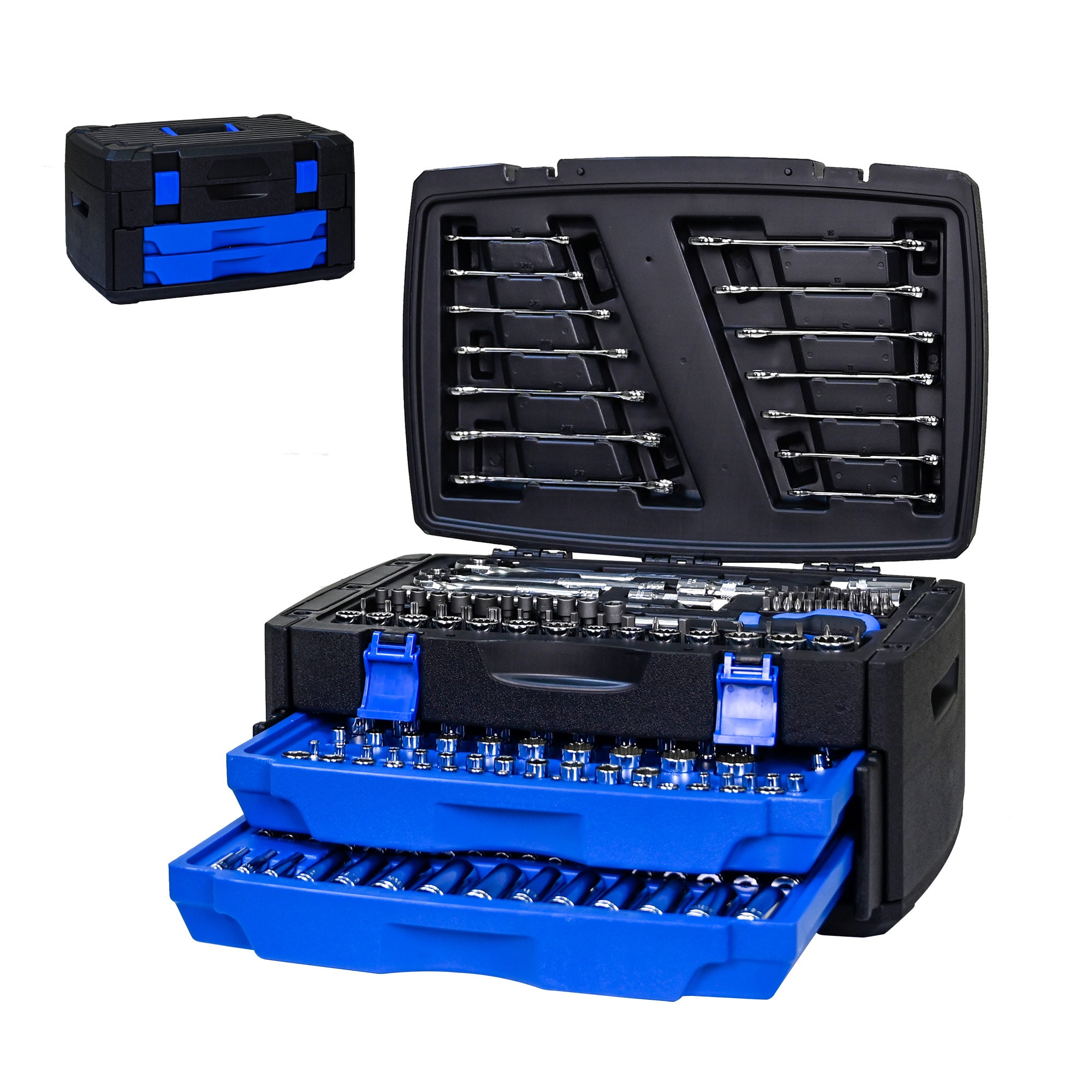 266 -Piece Metric Chrome Mechanics Tool Set with Hard Case