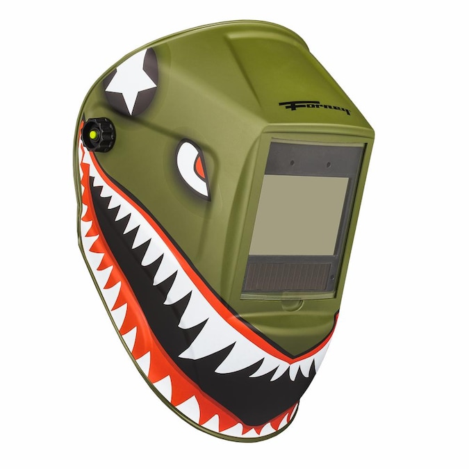 Forney Auto Darkening Variable Shade Green, Black, Red, White Welding Helmet