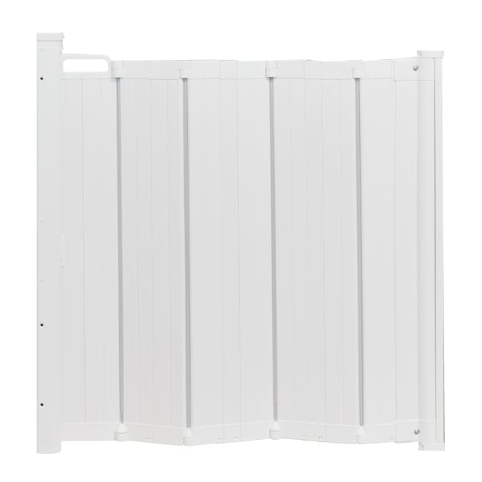BabyDan 36-in x 27.2-in Hardware Mounted White Plastic Safety Gate